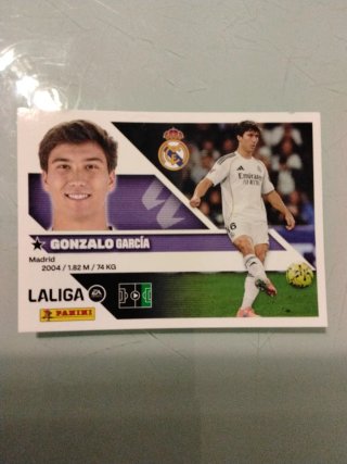 Cromo Gonzalo García n17 Real Madrid