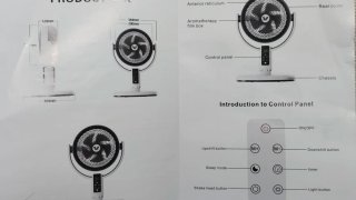Ventilador Inalámbrico con Luz y Alturas