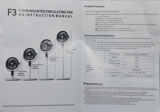 Ventilador Inalámbrico con Luz y Alturas