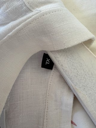 Camicia in lino bianco Adolfo Dominguez XL