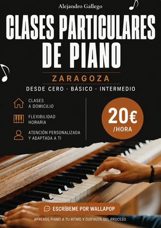 Clases particulares de piano en Zaragoza