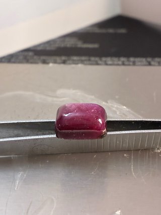 Rubí Cabujón Natural 8.76 ct Púrpura ALGT