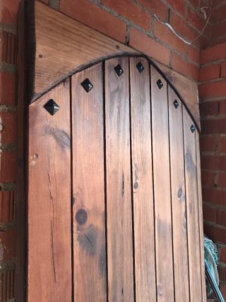 Puerta rústica madera