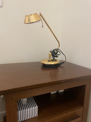 Lampade da scrivania dorate vintage (2 unità)