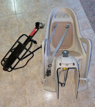 Sillita bici niños con soporte