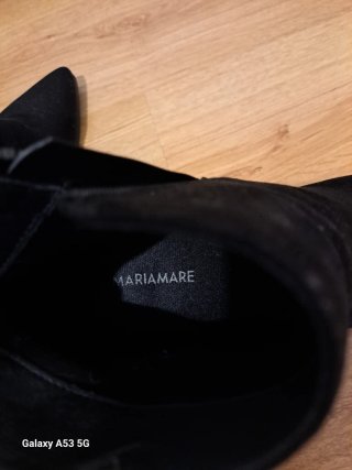 Botines Mariamare negros tacón medio