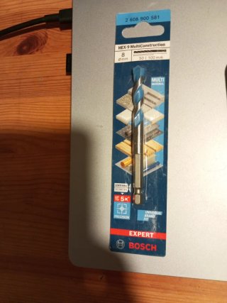 Broca BOSCH EXPERT HEX-9 MultiConstruction 8 mm