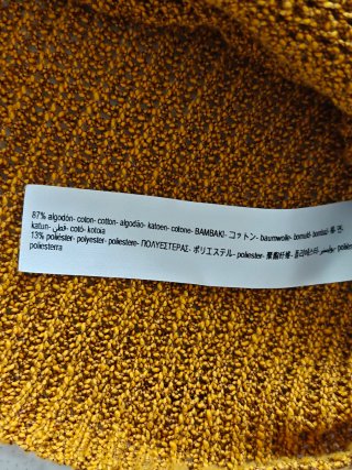 Top Zara punto cruzado manga larga mostaza Talla S