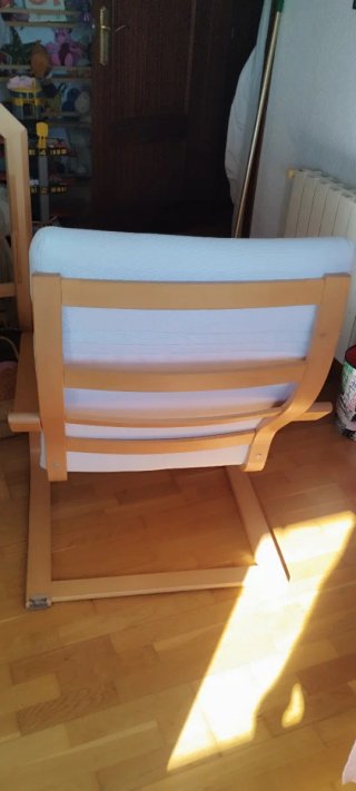 Sillón Poäng IKEA Madera y Tela Beige