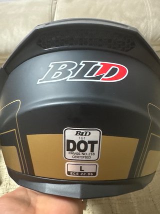 Casco BLD Modular Negro Oro Talla L ECE22.06