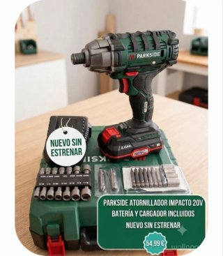 Parkside Atornillador Impacto 20V Batería