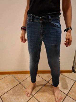 Pantaloni jeans PT Torino blu cotone stretch