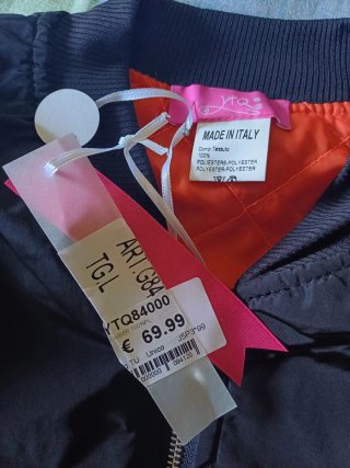 Bomber nero taglia L