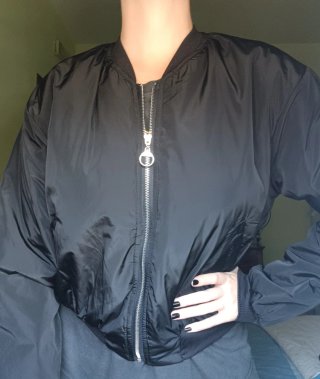 Bomber nero taglia L