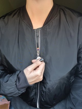 Bomber nero taglia L