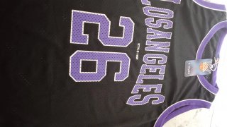 Camiseta Baloncesto Los Angeles 26 Negra Morada