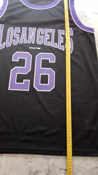 Camiseta Baloncesto Los Angeles 26 Negra Morada