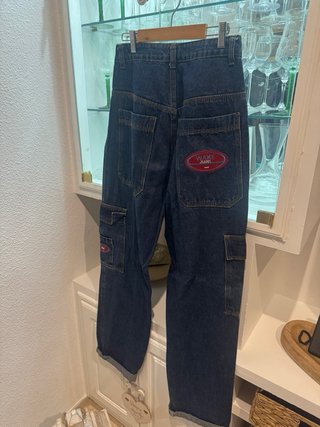 Pantalones Cargo Vaqueros Anchos