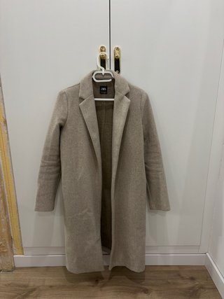 Abrigo Zara Beige Talla S