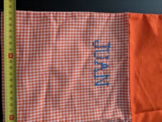 Bolsa tela infantil JUAN. Cómo nueva.