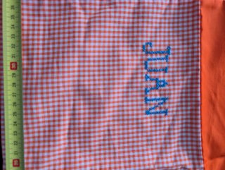 Bolsa tela infantil JUAN. Cómo nueva.