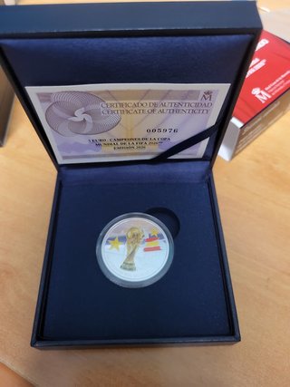 Moneda 5 Euro Plata PROOF Campeones Mundo 2026
