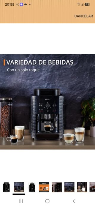 Cafetera Espresso Krups Roma Superautomática