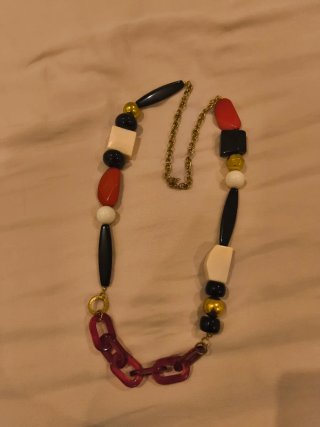Collar mujer cadena dorada con colgantes