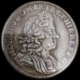 🇬🇧 MONEDA 1⁄2 CORONA 1717 REY JORGE I