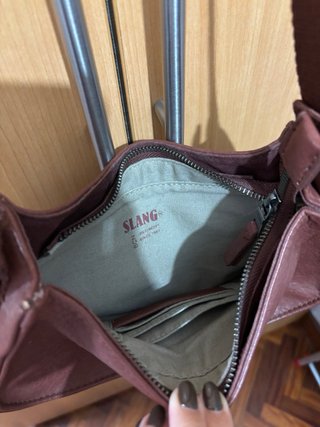 Bolso de hombro Slang granate