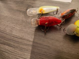 Lote 5 señuelos de pesca Crankbait