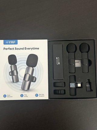 Micrófono Inalámbrico YRF Negro/Plateado