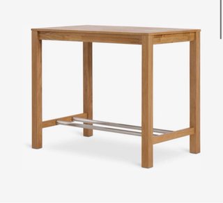 Mesa alta de madera
