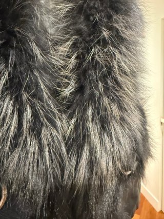 Chaleco Pelo Natural y Piel