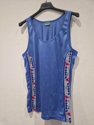 Canotta Vintage Diadora Blu Multicolore