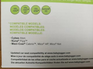 Adaptador Silla Coche Baby Jogger