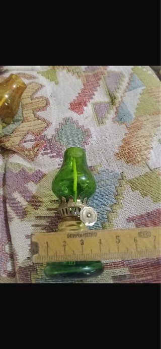 Set 4 mini lampade a olio vintage colorate