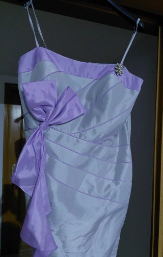 Vestido palabra de Honor Sonia Peña T48