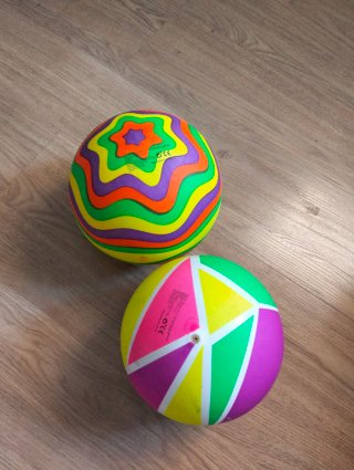 Confezione di 2 palloni colorati