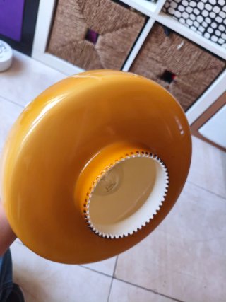 Lámpara colgante vintage ámbar