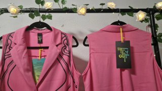 Vestido rosa sin mangas Fly Out talla única