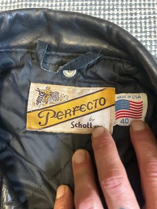 Chaqueta Cuero Perfecto Vintage 1988-1991 USA