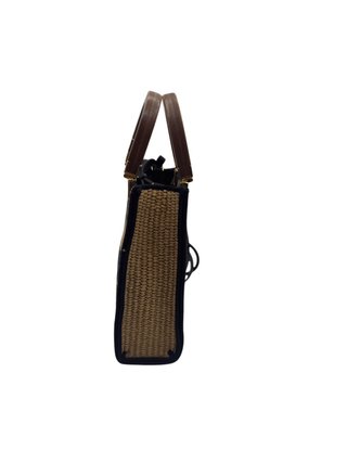 Fendi Sunshine Shopper Mini Bolso Negro Marrón