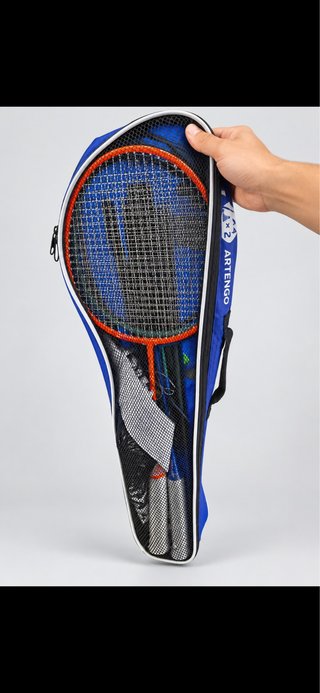 4 raquetas red y pelota badminton
