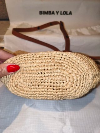 Bolso de rafia Bimba y Lola