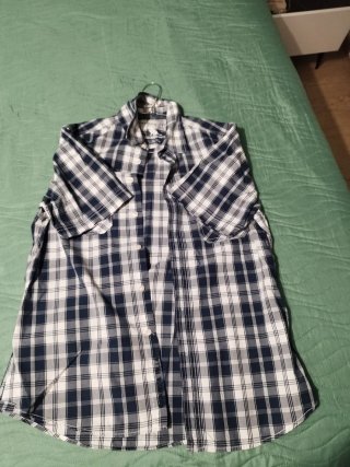 Camicia quadri manica corta uomo