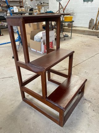 Escalera de madera 3 peldaños