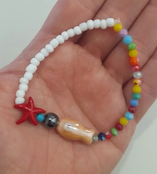 Pulsera pez y estrella de mar