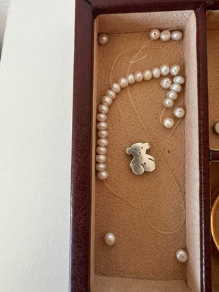 Pulsera perlas y oso Tous plata sweet dolls