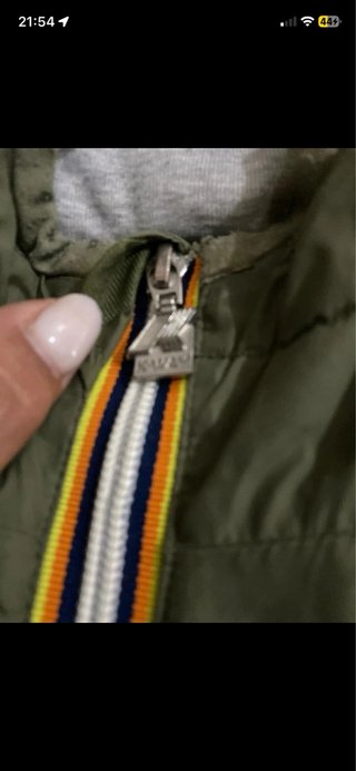Giacca K-Way uomo verde militare